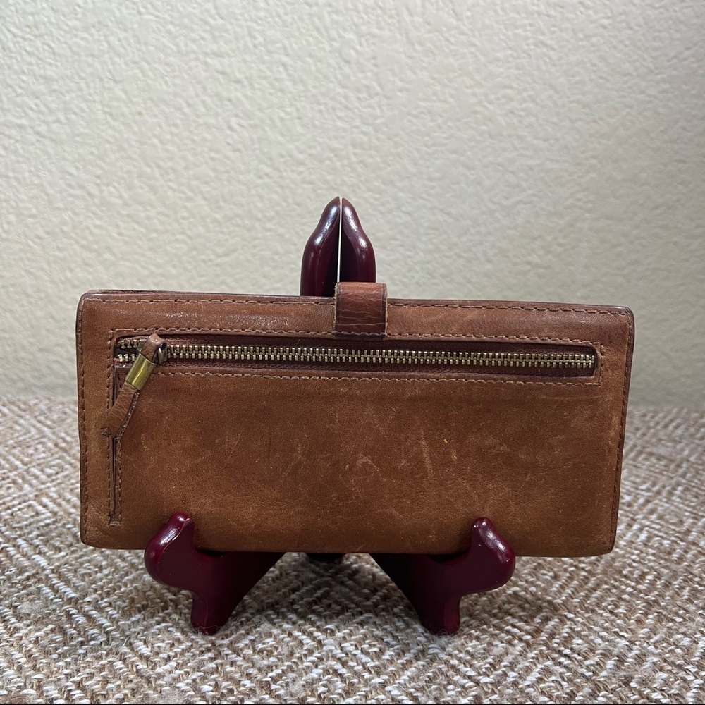 MADEWELL The Leather Post Wallet in English Saddle Leather - Picture 3 of 6